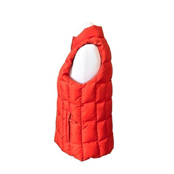 Gap Vintage Down Puffer‎ Zipper Winter Washable Vest Orange Spice MEDIUM Outdoor - Picture 5 of 14
